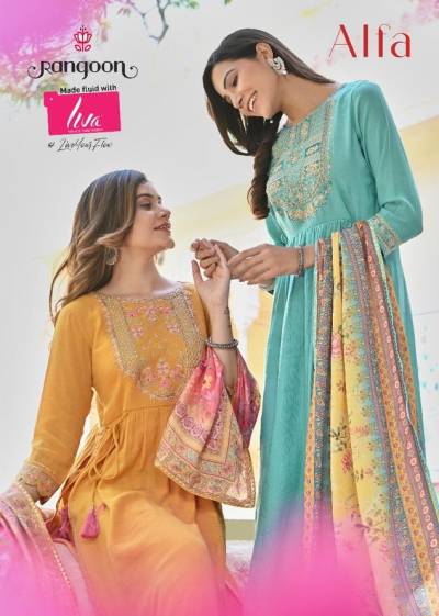 Alfa By Rangoon Designer Festive Wear Readymade Salwar Kameez Collection